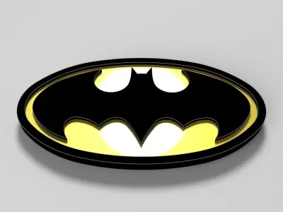 Bat logo1 Free 3D model