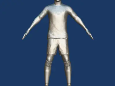 T-Pose Rigged Jonathan Tah Germany Euro 2024 3D model