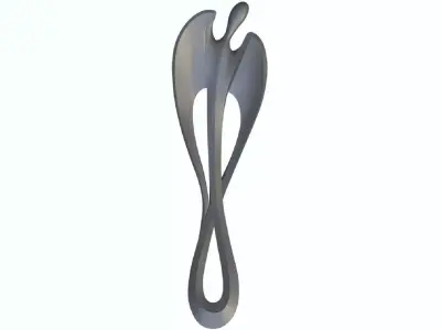 Angel sculpture Modern Abstract Decorative Figurines Statue Art Low-poly 3D model