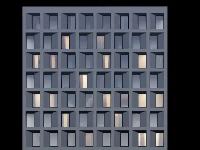 Modern building 4 3D model