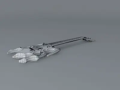 Insectoid guitar Free 3D model