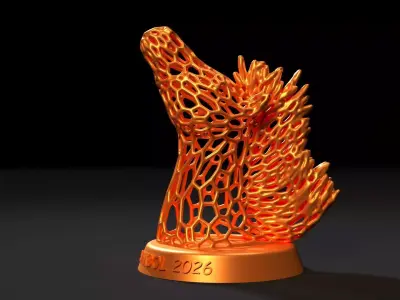 Fire horse Symbol of 2026 3D print model
