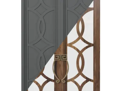 door design Low-poly 3D model