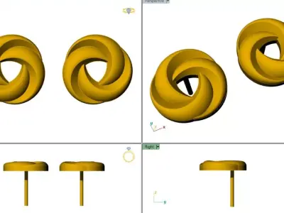Eternal Swirl Tops 3D print model