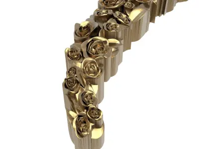 decorative pattern ready for 3D printing 3D model