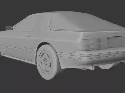 Mazda RX7 FC 3D print model