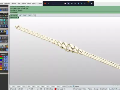 Light Wieght Bracelet 8 gr 3D print model