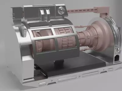 Industrial machine 3D model