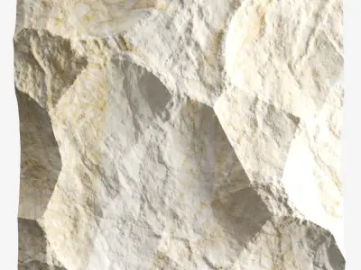 354-RockPanel piece of rock on wall 3D model