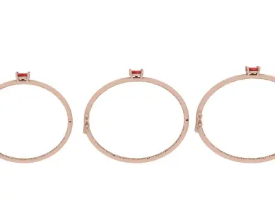 Oval Luxury Bracelet 0054 3D print model