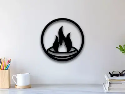 Four Element Fire Wall Art 3D print model