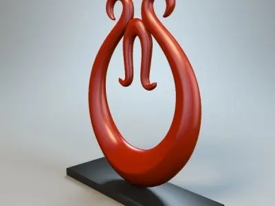 Abstract Figure m012 P 3D print model