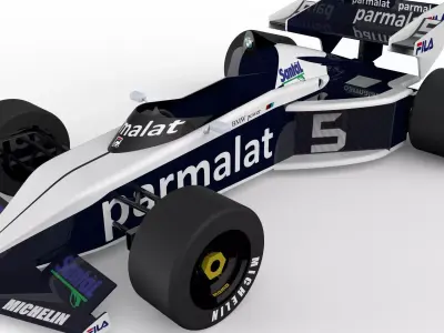 Brabham BT52B formula car 3D print model