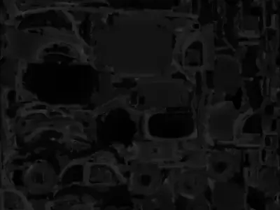 Snowy Pastel Vintage Car 3D Model - Cute Winter Vehicle Low-poly 3D model