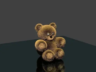 Bear tedy Low-poly 3D model