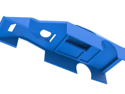 Shell of Asphalt Modified stock car V2 Scale 1 to 25 3D print model