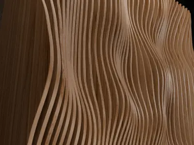 Parametric Wall Art - Set of 6 Low-poly 3D model