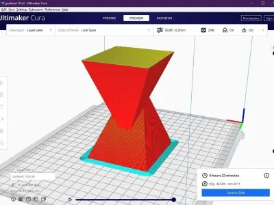 Pedestal 18 3D print model