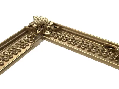 carved frame 3D model