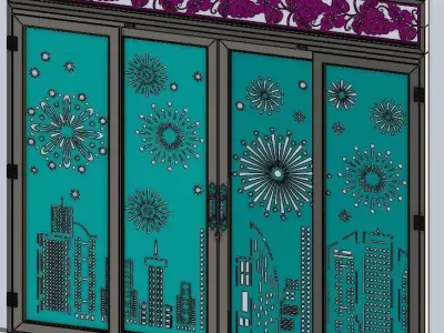 Sliding Door 3D model