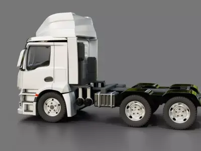 Mercedes Benz Antos Semi Truck 3D model