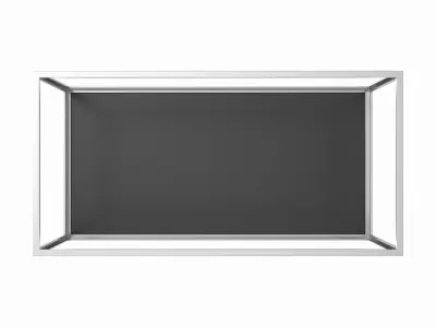 Table 6 rectangular metal black top model 3D model