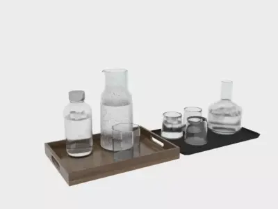 The dishes for kitchen 3D model