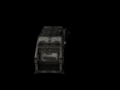 Vehicles GarbageTruck Destroy 3D model