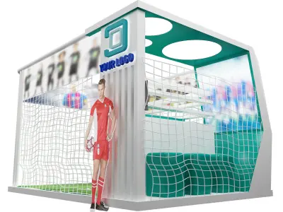 Booth Exhibition Stand a100  3D model