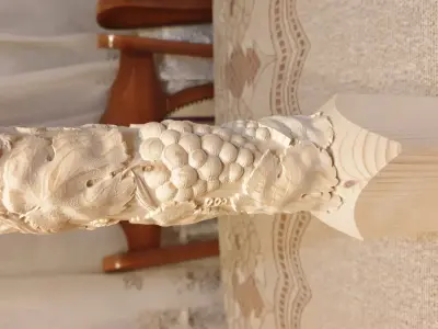Grapes Column for Cnc Milling 3D model