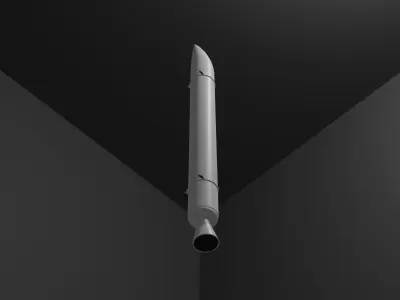 GEM-63 - Solid Rocket Booster Free 3D model