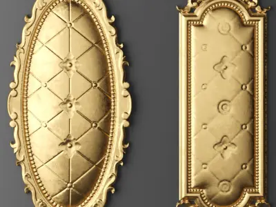 Rosette Molding set 2 3D model
