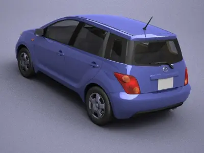 Toyota 1ST model in Lightwave 3D 3D model