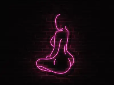 Neon 3D Model 11 - Body Shape 1 3D model