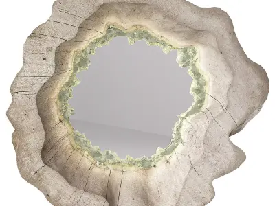 Mirror natural wood by Arango 3D model