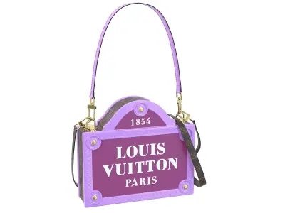 Louis Vuitton Petite Malle Bag M23496 Low-poly 3D model