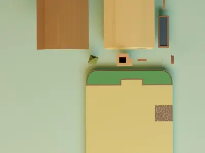 Lopwpoly House 13 Low-poly 3D model