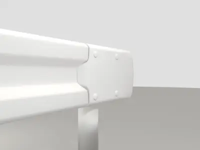 Guardrail - japanese - high poly 3D model