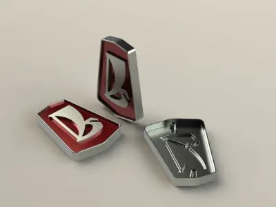 Soviet Car Lada Logo Emblem 3D model