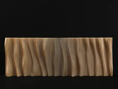 Parametric wall long noise 3D model