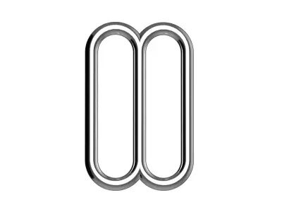  Metal Bra Strap Tube-Type Slider Free 3D model