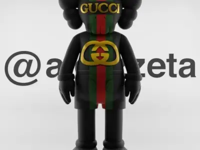 Kaws GUCCI Textured Low-poly 3D model