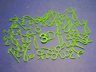HANDWRITTEN TYPOGRAPHY 3D print model