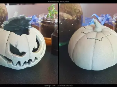 Halloween Pumpkin Free 3D print model
