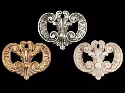 Classic carved 100 3D model