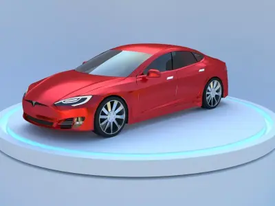 Tesla model s car 3D model