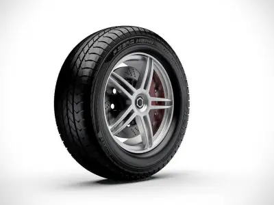 Wheel v1 3D model purchase