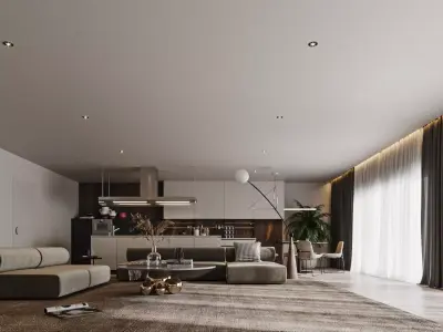 Apartment Interior 3D Scene 3D model