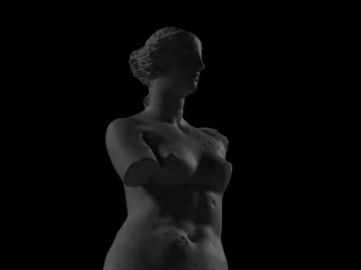 Venus de Milo Iconic Ancient Sculpture in High-Quality Formats Low-poly 3D model