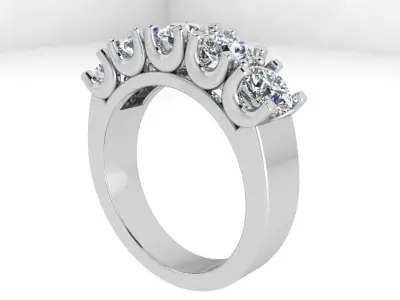 Round Diamond Band 3711 3D print model